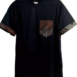 African Print T-Shirt with Pocket